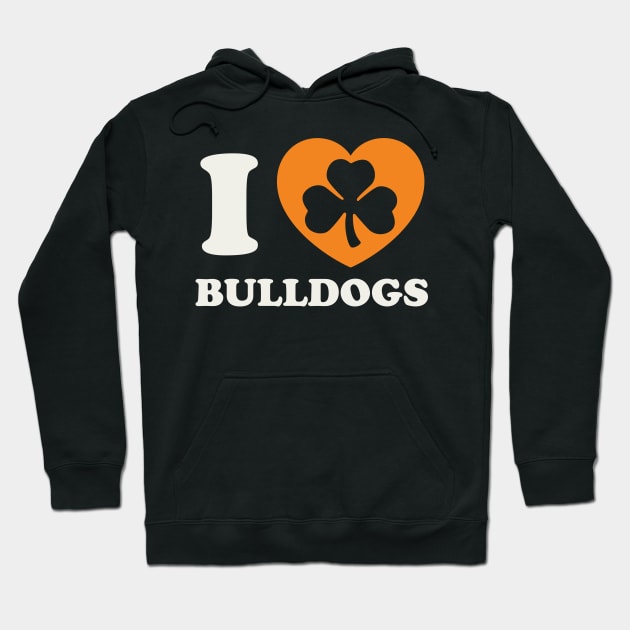 St Patricks Day Bulldog Irish Pride French Bulldog Dad Hoodie by PodDesignShop